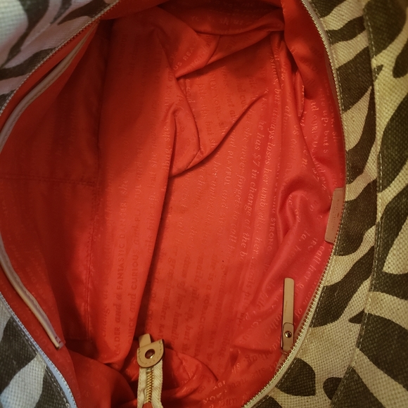 Kate Spade brown and tan zebra satchel purse - Picture 5 of 5
